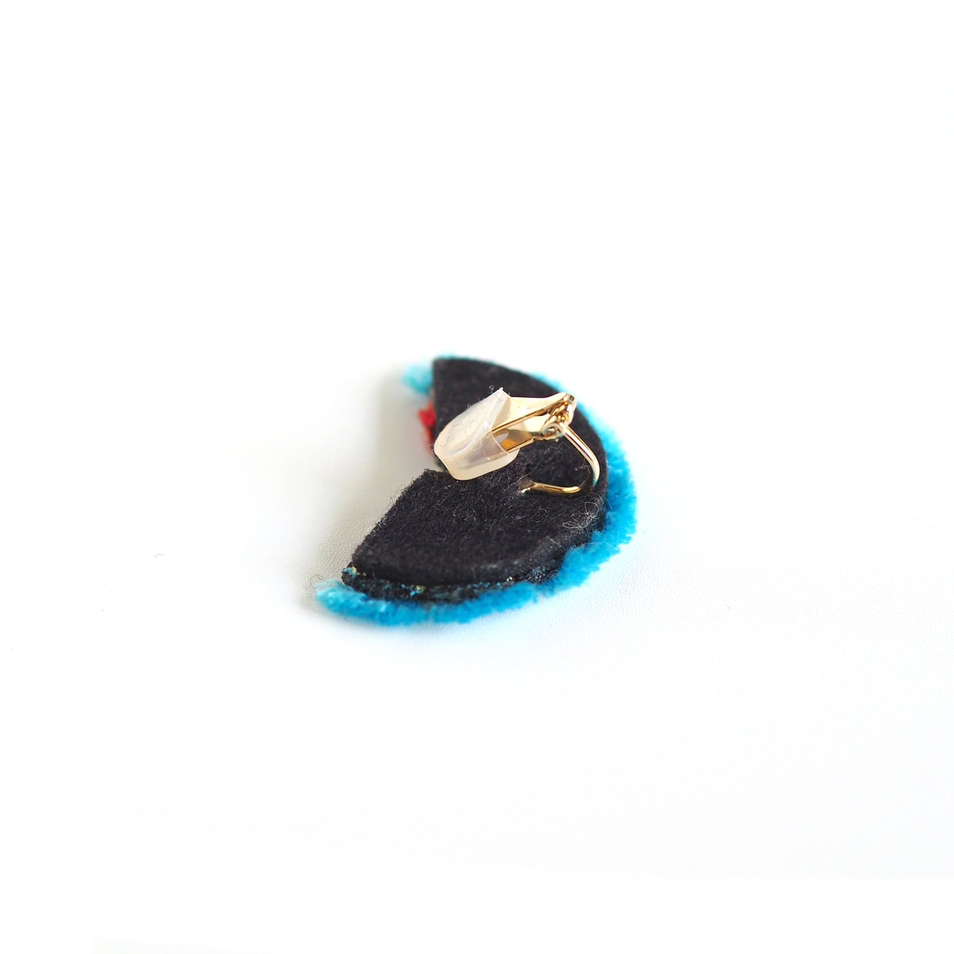 BLOOM / EARRING EAR-CLIP / TURQUOISE