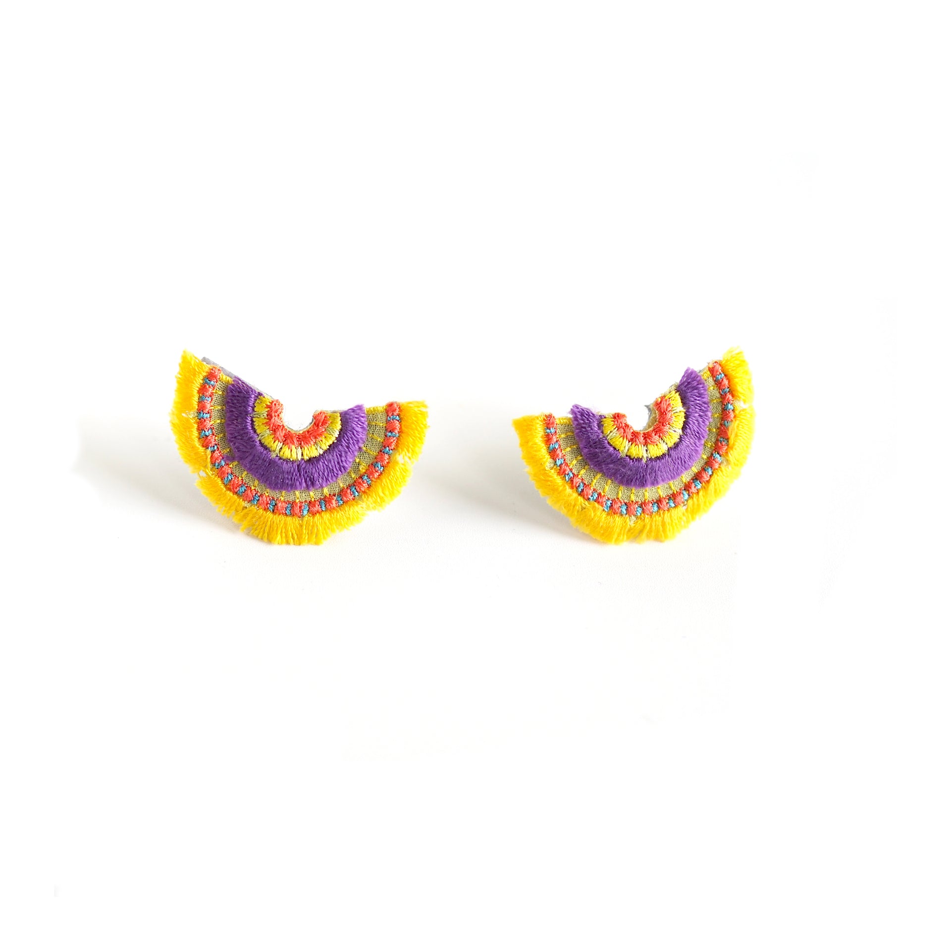 BLOOM / EARRINGS EAR-CLIPS / YELLOW