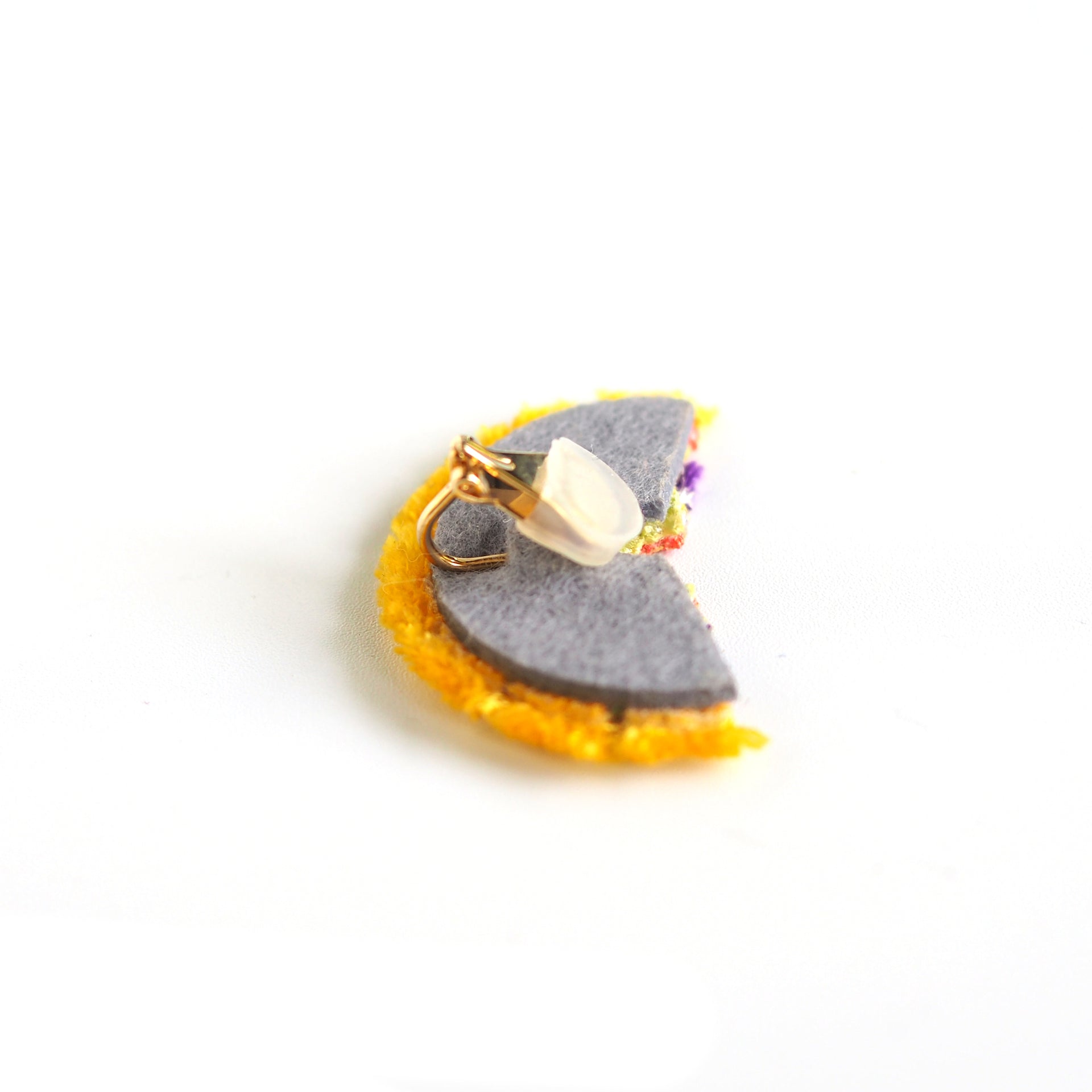 BLOOM / EARRING EAR-CLIP / YELLOW