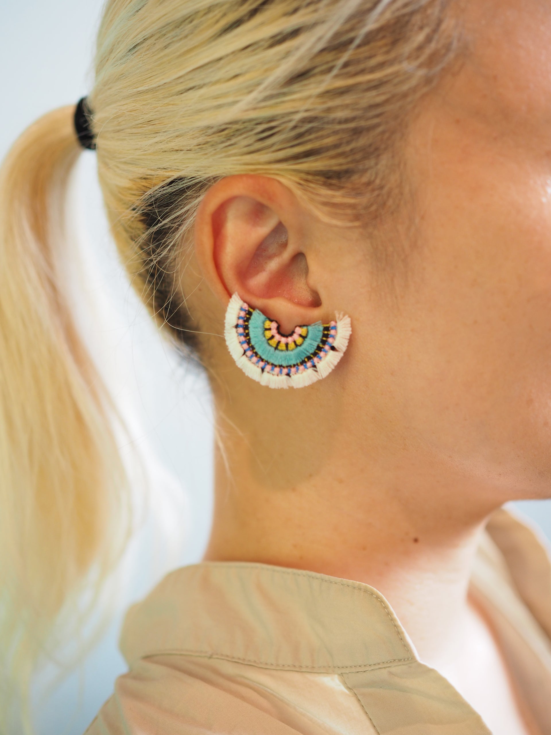BLOOM / EARRING EAR-CLIP / IVORY