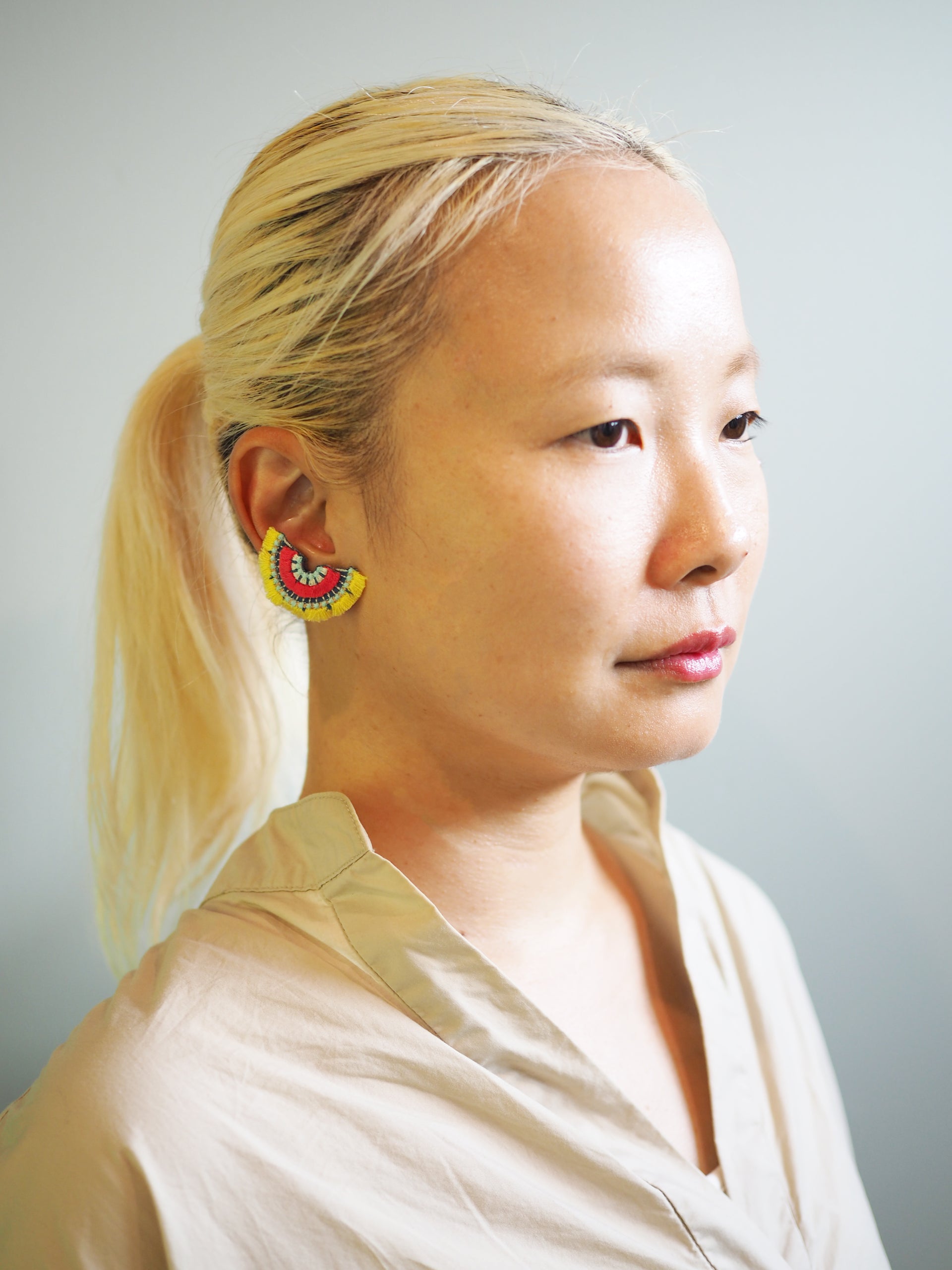 BLOOM / EARRING EAR-CLIP / LEMON