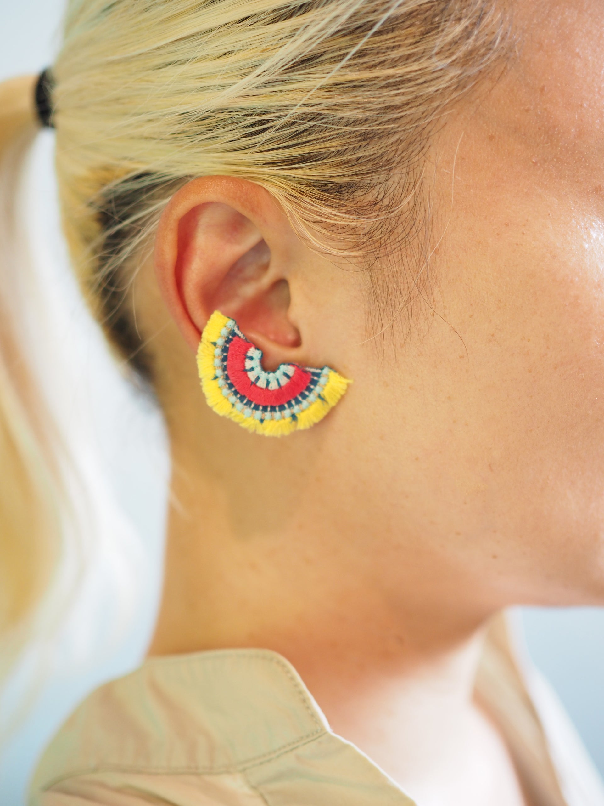 BLOOM / EARRING EAR-CLIP / LEMON