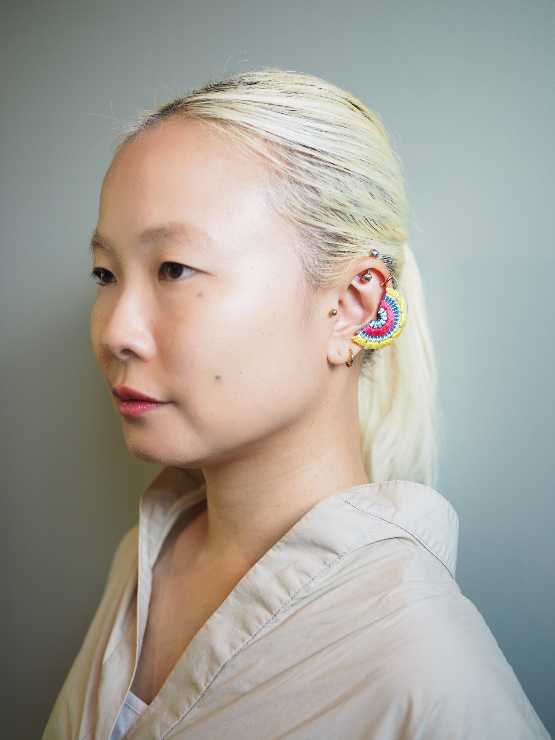 BLOOM / EARRING EAR-CLIP / LEMON