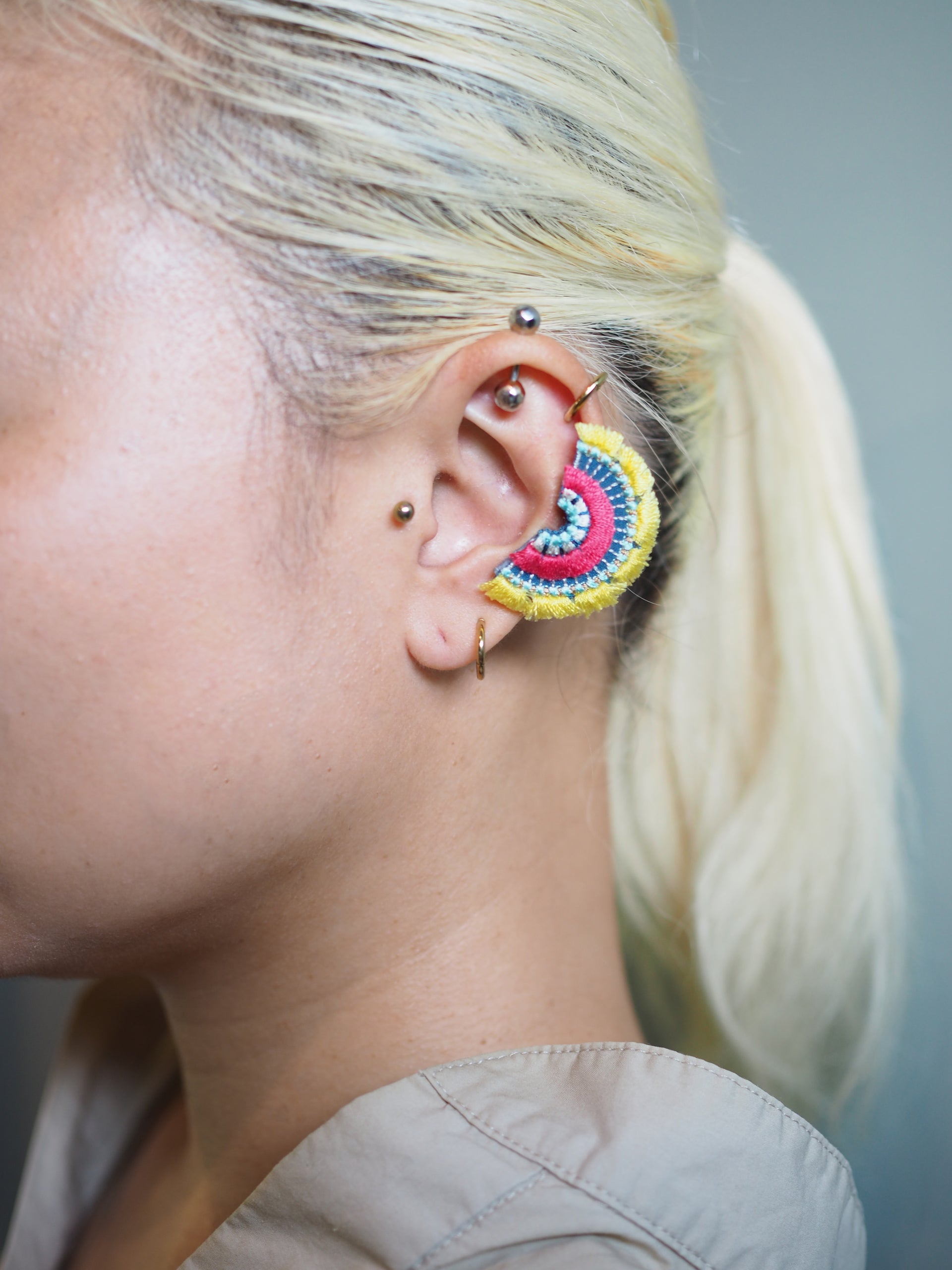 BLOOM / EARRING EAR-CLIP / LEMON