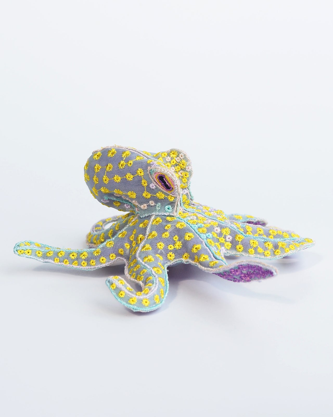 FLORA OCTOPUS / BROOCH / YELLOW