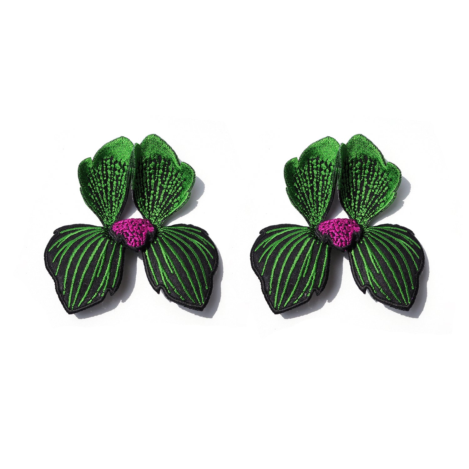 CLICK FLORA / EARRINGS /  BLACK