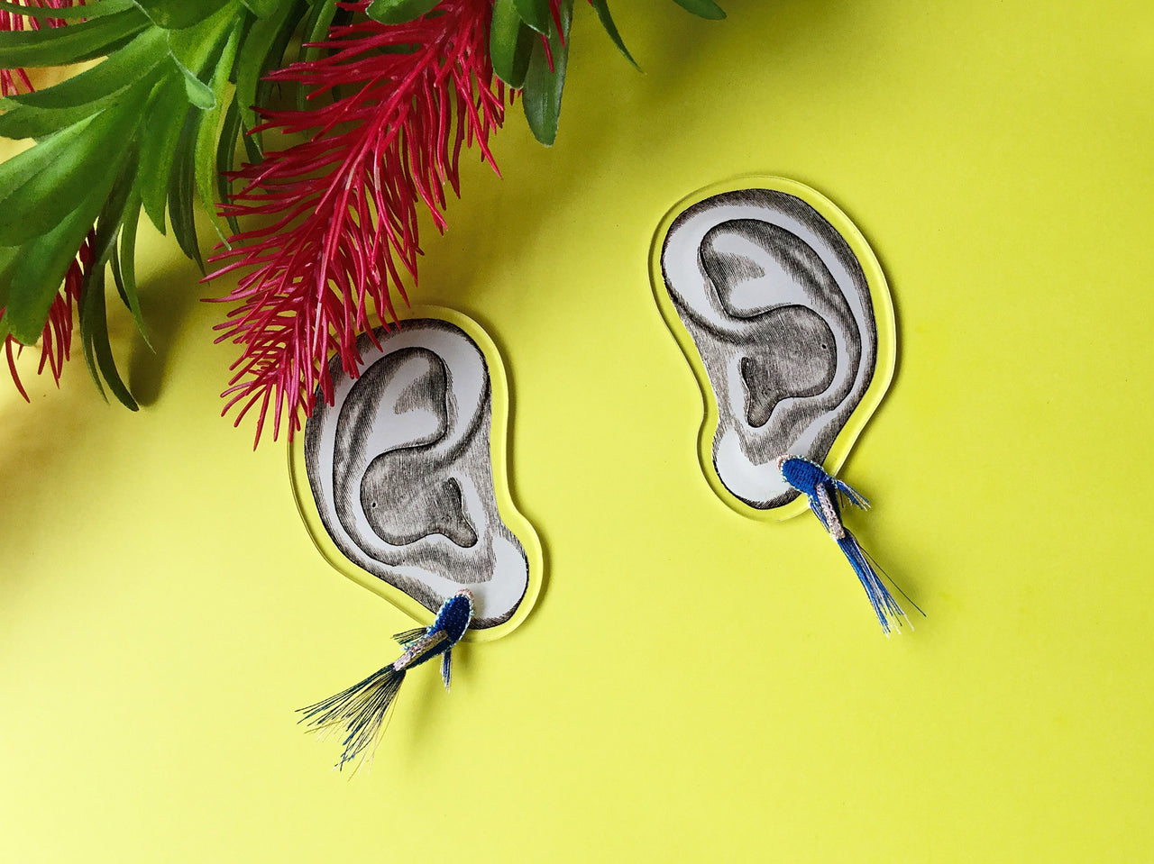 TROPICAL FISH / EARRINGS / NAVY