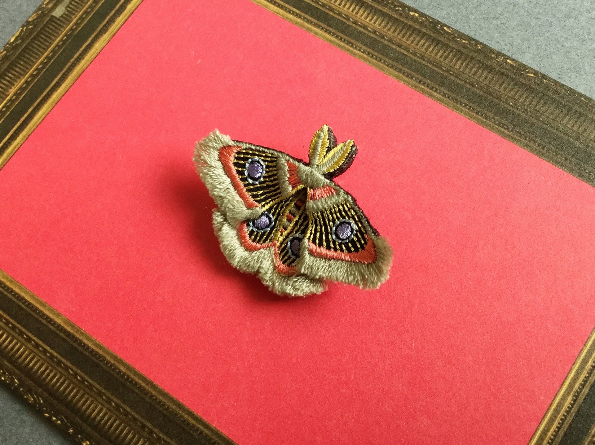 MOTH / BROOCH / GRAY