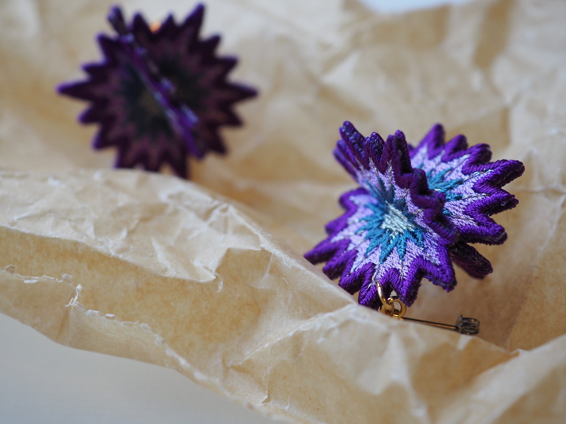 SPUTNIK / EARRINGS / PURPLE