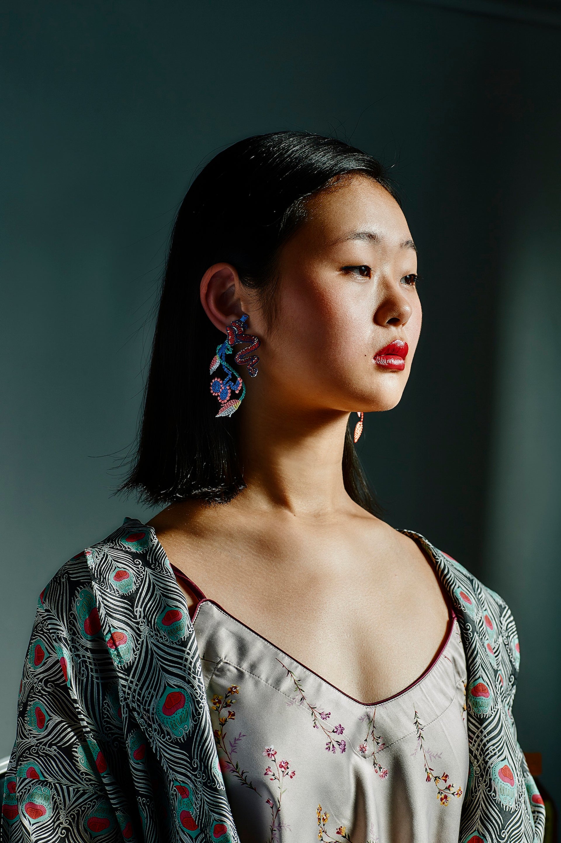 GARDEN / EARRINGS / BLUE