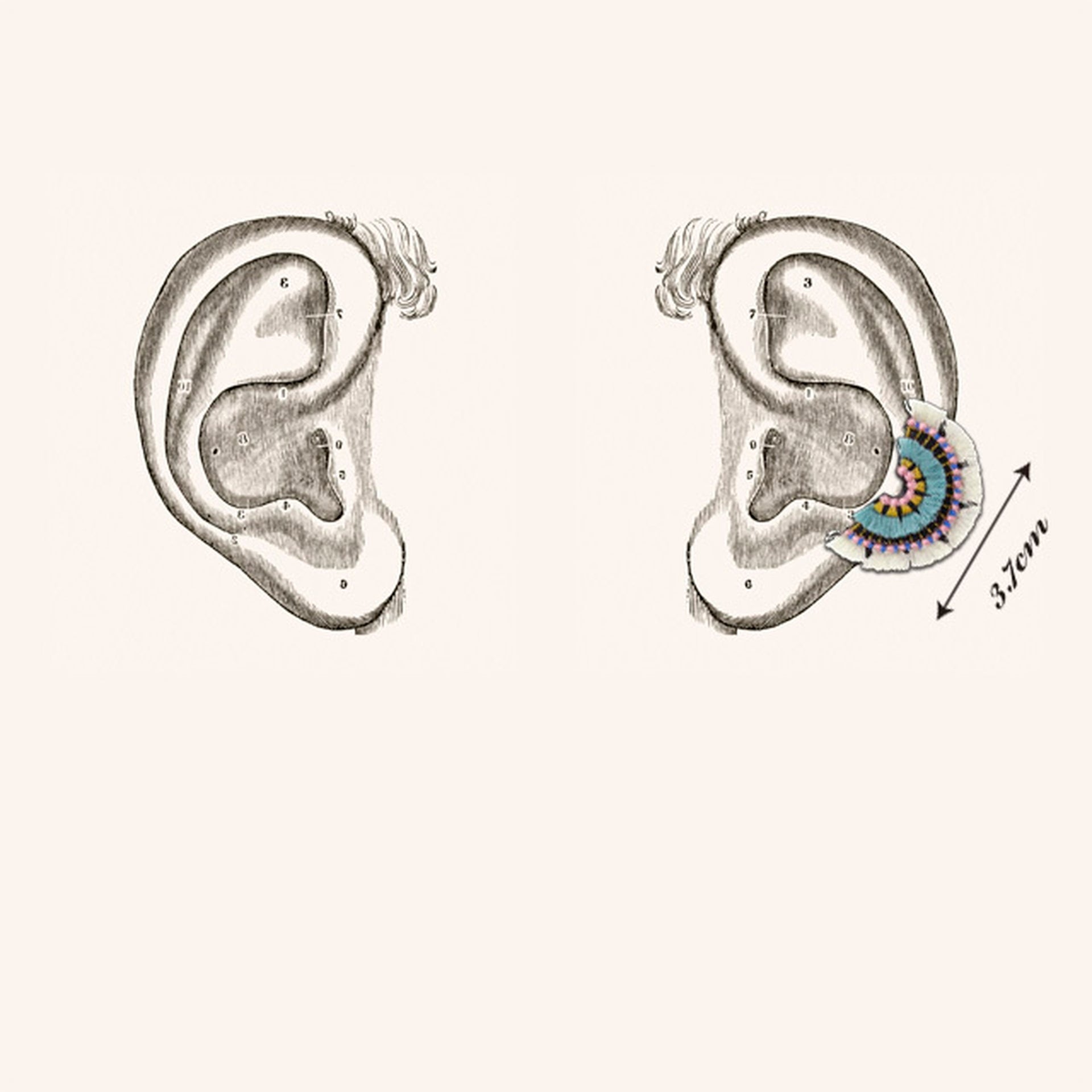 BLOOM / EARRING EAR-CLIP / IVORY