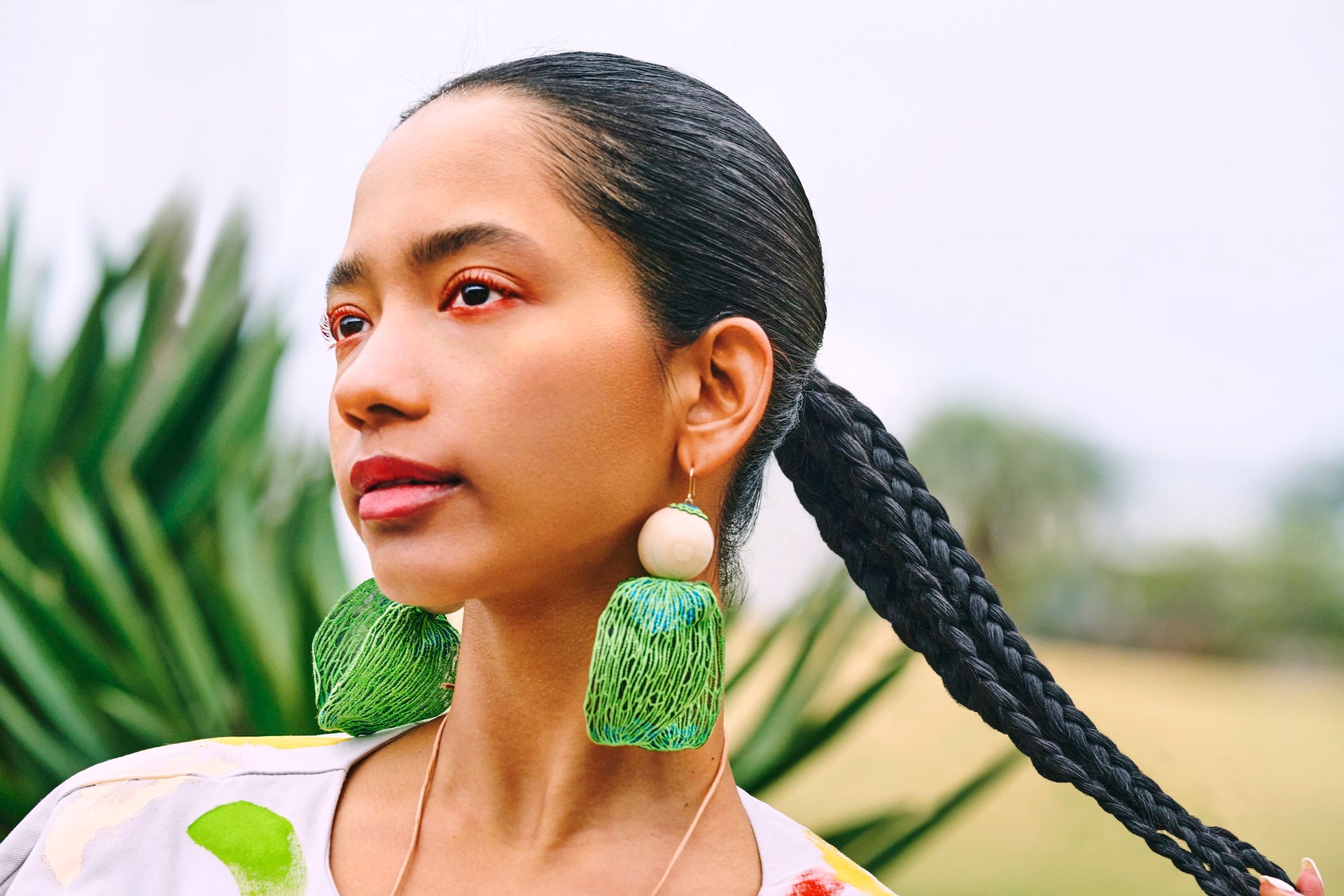 KALA / EARRINGS / GREEN