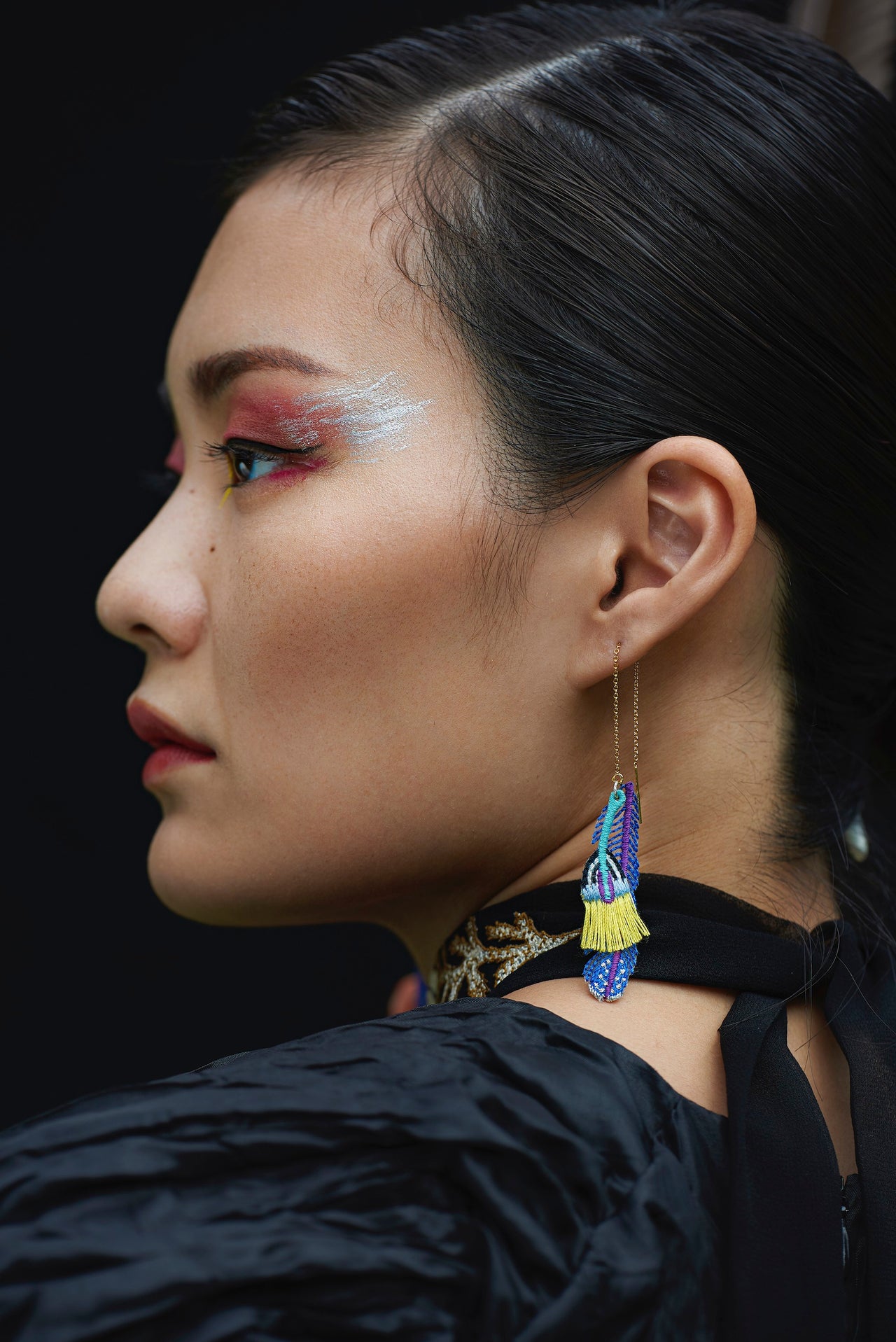 PLUME / EARRINGS / BLUE