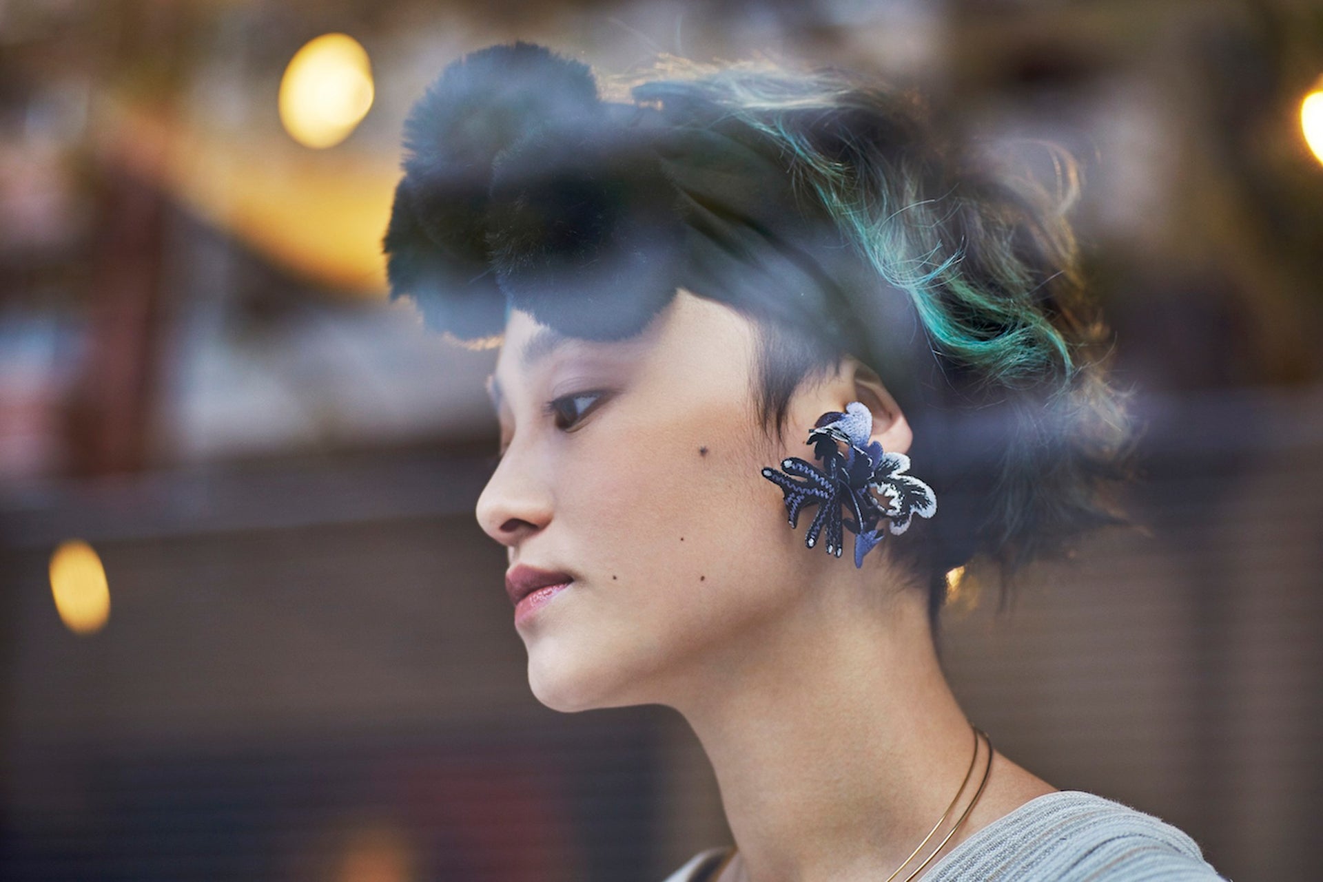 WETLAND / EARRING / BLACK