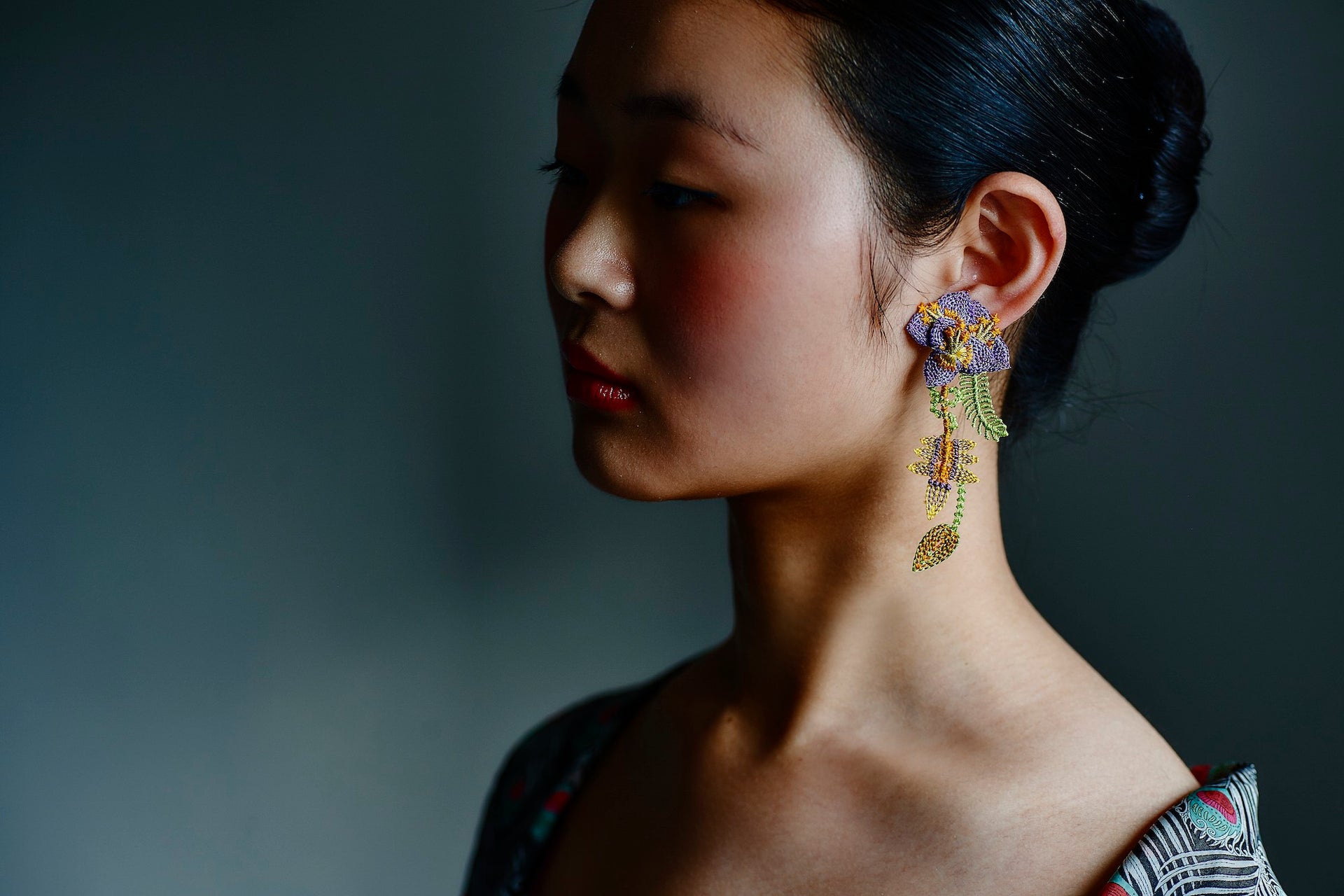 GARDEN / EARRINGS / PURPLE