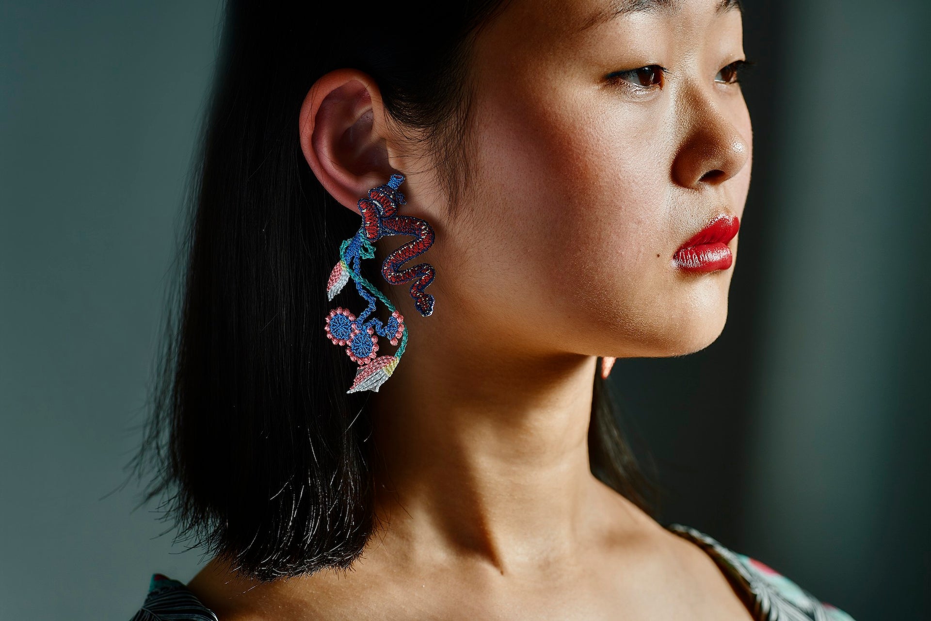 GARDEN / EARRINGS / BLUE