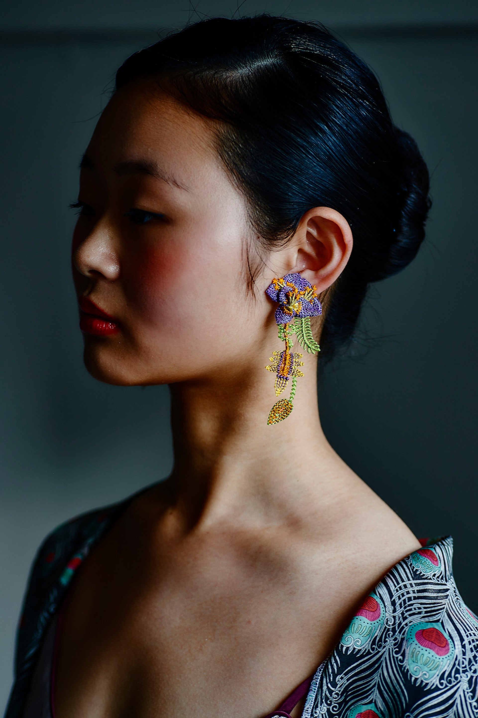 GARDEN / EARRINGS / PURPLE