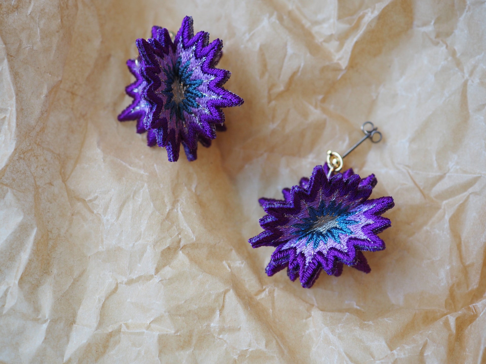 SPUTNIK / EARRINGS / PURPLE