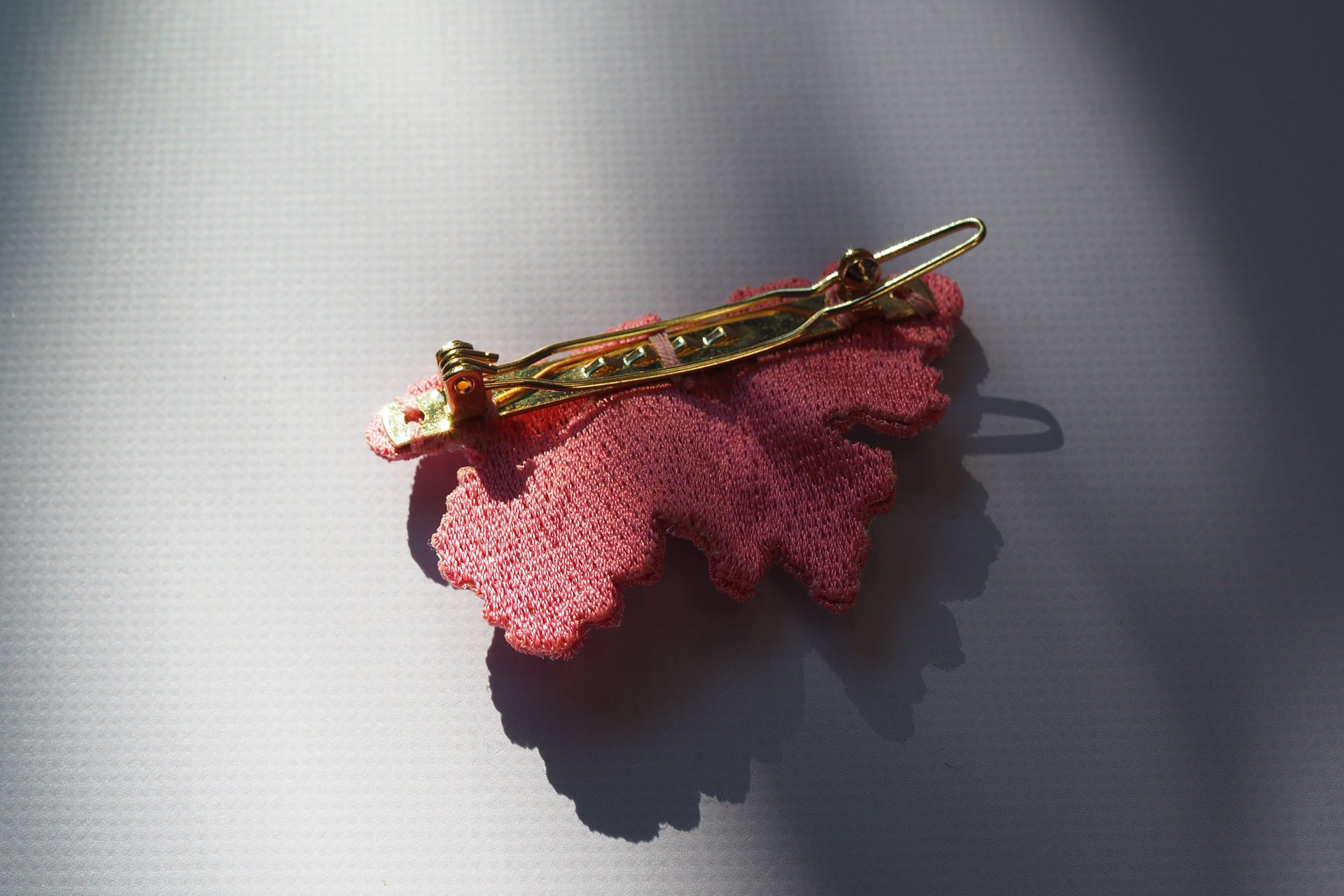 EMBROIDERY HAIRPIN / WAVY PEARL / PINK