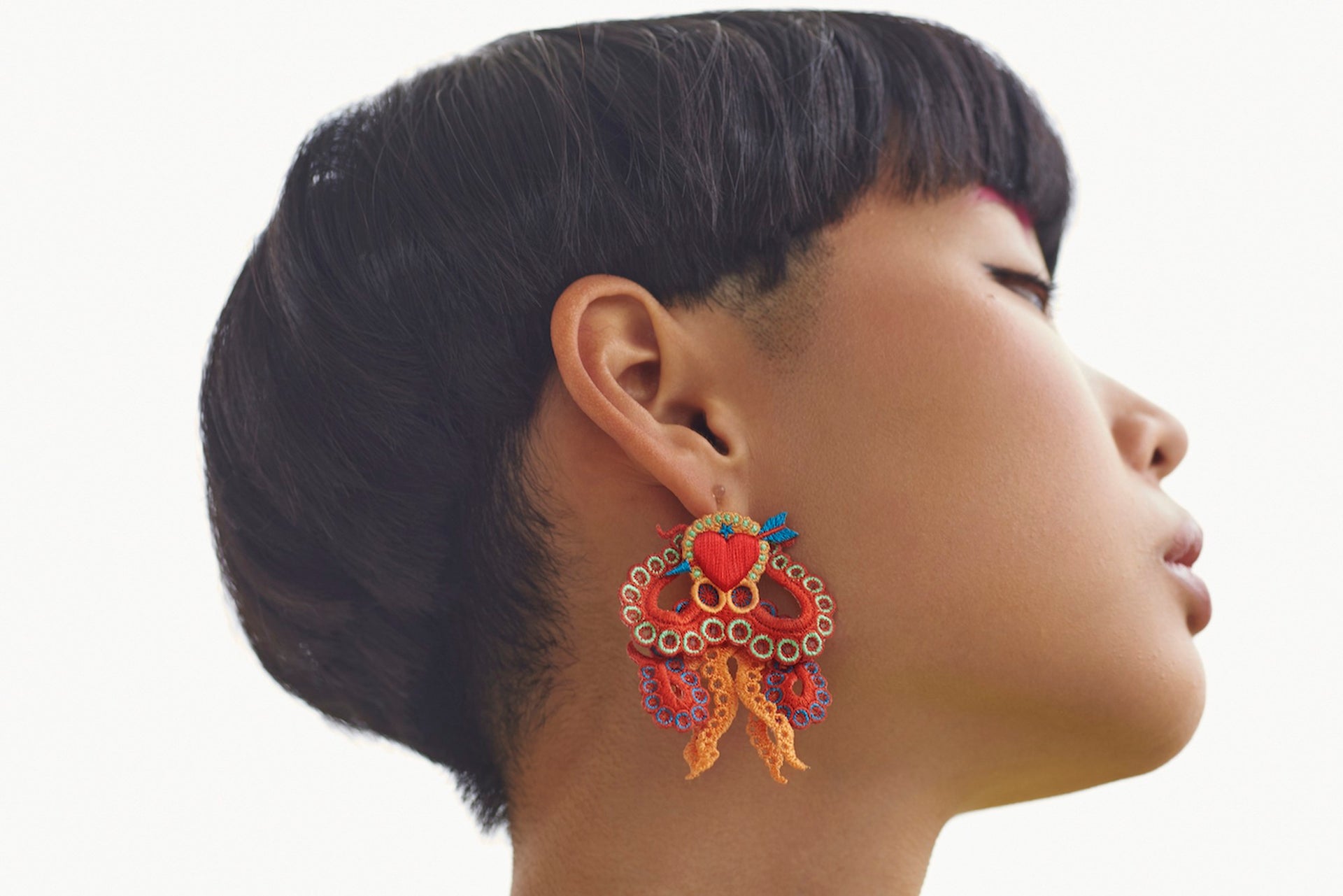 OCTOPUS / EARRING / ORANGE