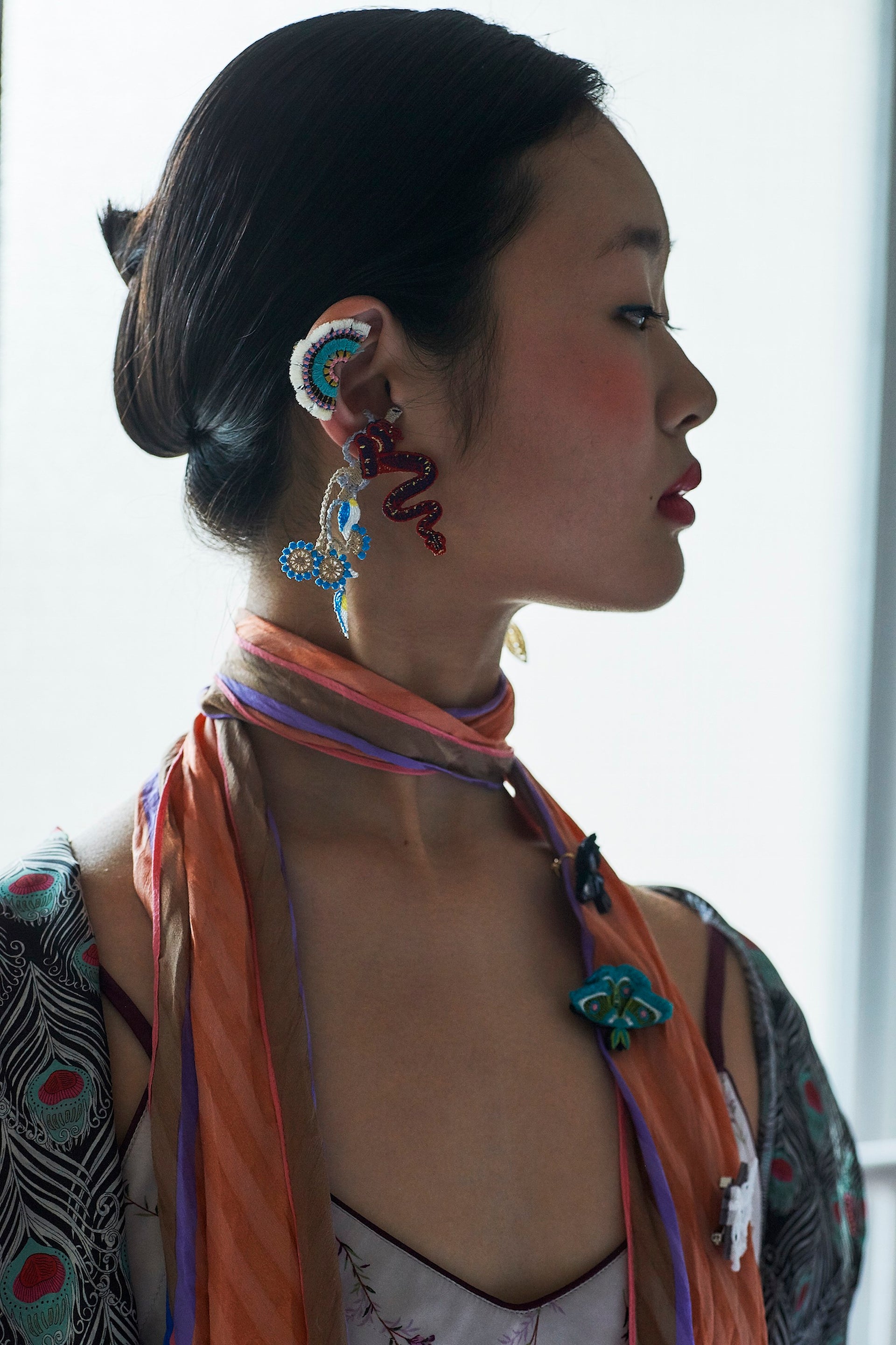 GARDEN / EARRINGS / RED