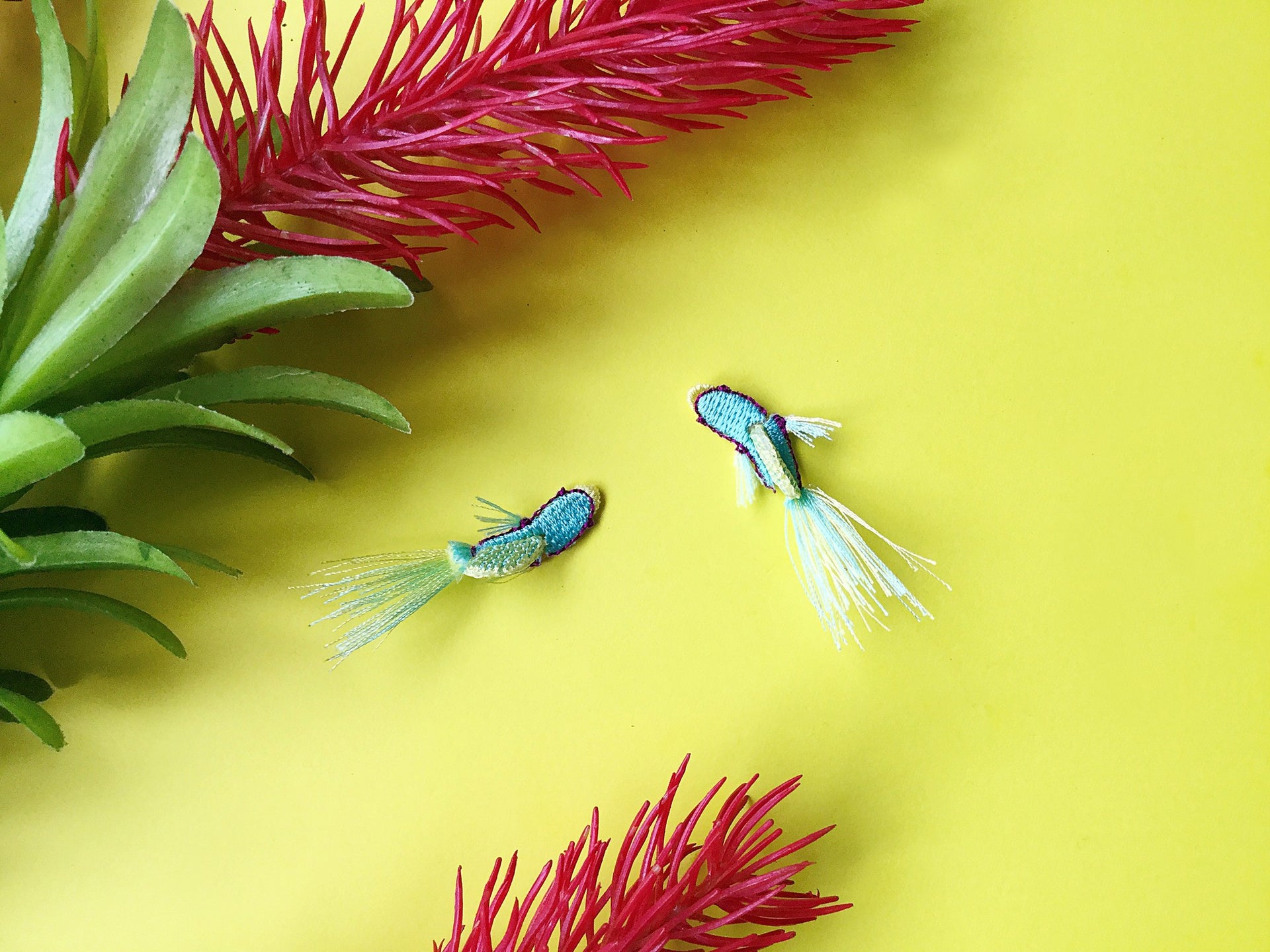 TROPICAL FISH / EARRINGS / MINT