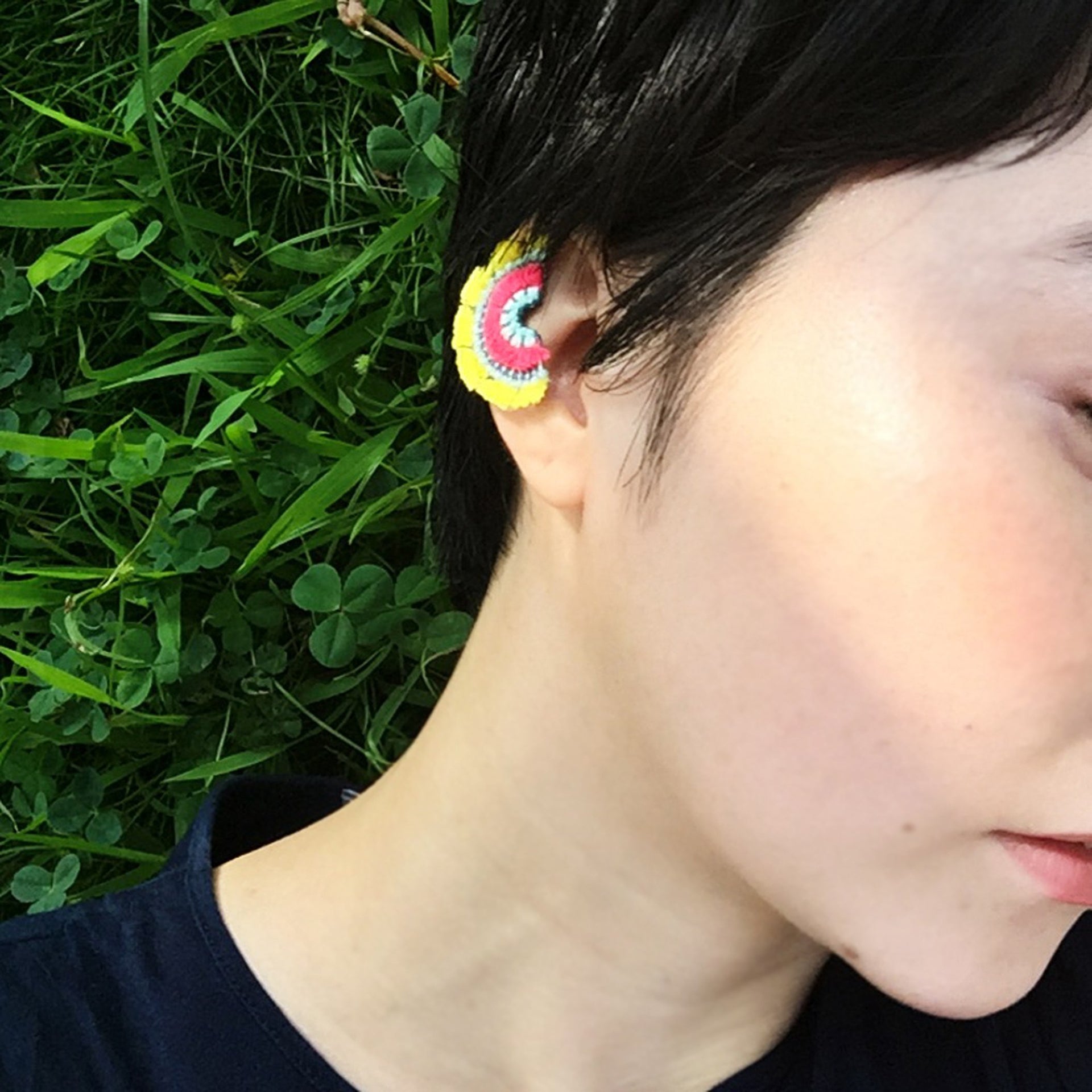 BLOOM / EARRING EAR-CLIP / LEMON